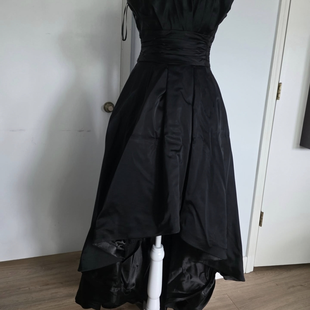 White House Black Market High Low Black Dress - Picture 7 of 10
